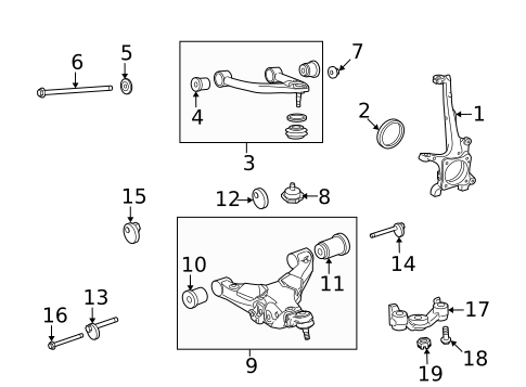 Suspension Components for 2018 Toyota Sequoia #0