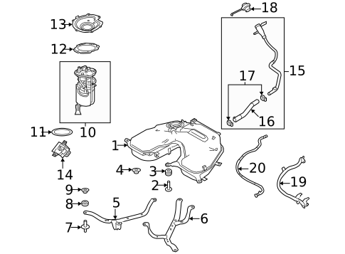Fuel System Components for 2009 Land Rover LR3 | Jaguar Land