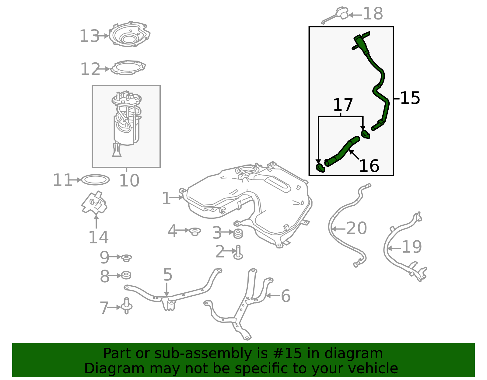 2022-2024 Land Rover Filler Neck LR174976 | Land Rover OEM Parts