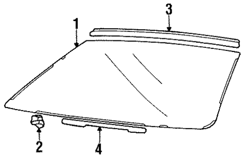 Glass - Windshield for 1996 Suzuki Swift #0