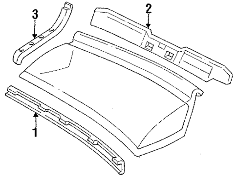 Interior Trim for 1990 Nissan Sentra #1