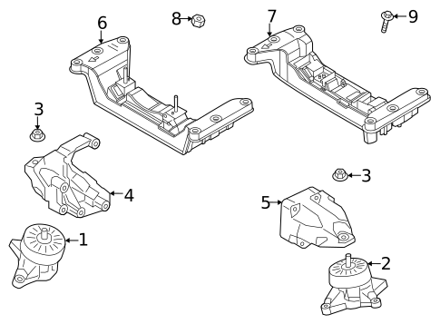 Engine & Trans Mounting for 2023 Genesis GV80 #0