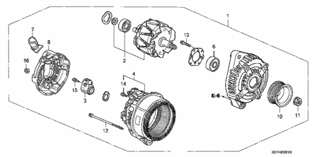 Alternator (Denso) for 2004 Acura TL #0