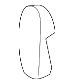 25808903 - Electrical: Seat Belt Retractor Cover for Chevrolet: Silverado 1500, Silverado 2500 HD, Silverado 3500 HD | GMC: Sierra 1500, Sierra 2500 HD, Sierra 3500 HD Image