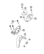 68073108AB - : Engine Mount Bracket for Mopar Image