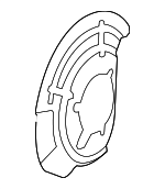 68043286AB - Brakes: Splash Shield for Jeep: Wrangler, Wrangler JK Image