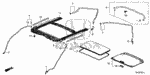 70057SNAA00 - Interior/Bumper: CLIP, SUNROOF DRAIN TUBE for Honda Image