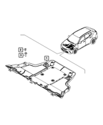 68732753AA - Frame, Bumper and Fascia: Front Belly Pan for Dodge: Hornet Image
