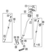 68776414AA - : Rear Seat Belt for Mopar Image