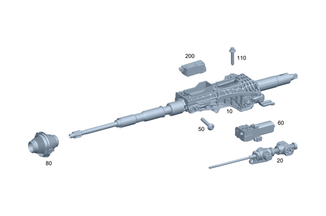 2134608400 - Steering: Steering Column for Mercedes-Benz: AMG GT 43, AMG GT 53, AMG GT 63, AMG GT 63 S, AMG GT 63 S E Performance, CLS450, CLS53 AMG, E300, E350, E400, E43 AMG, E450, E53 AMG, E63 AMG S Image image