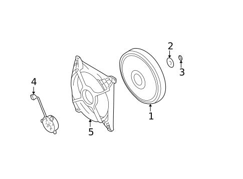 Cooling Fan for 2001 Hyundai Santa Fe #0
