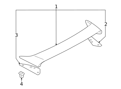 Spoiler for 2002 Mitsubishi Galant #0