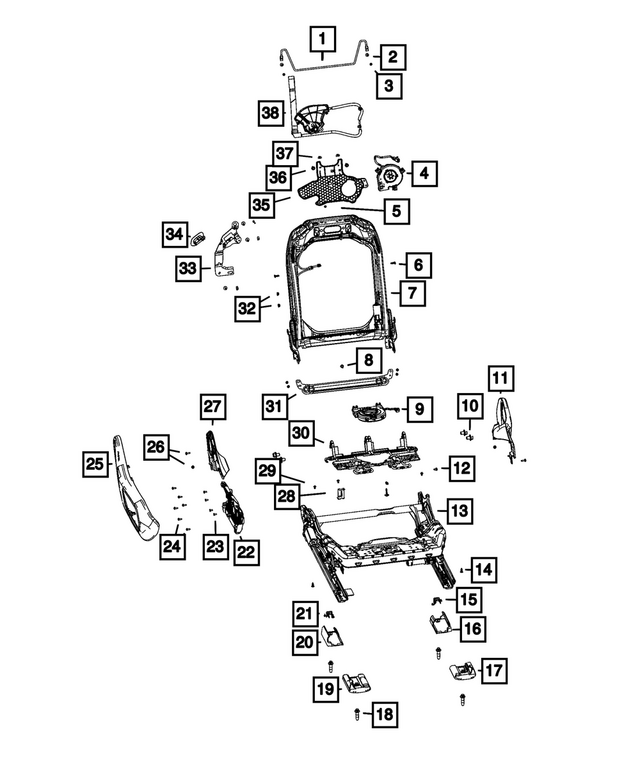 68573398AA - : Seat Adjuster for Mopar Image