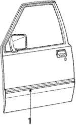 4441046 - Body: Molding for Dodge: Ram 50 Image