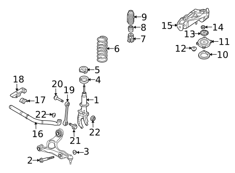 Stabilizer Bar & Components for 2013 Audi Q7 #2