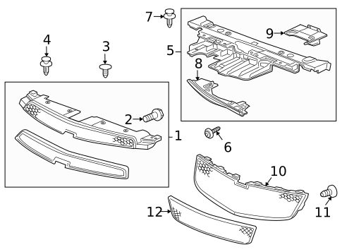 Grille & Components for 2012 Chevrolet Cruze #2