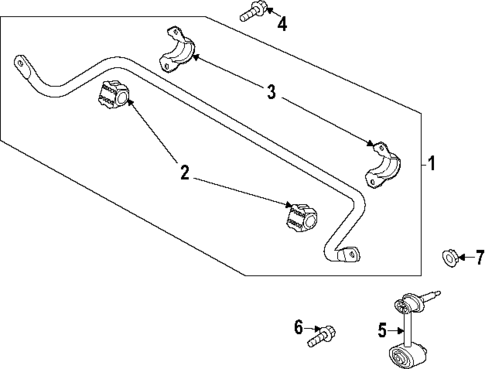 Stabilizer Bar & Components for 2025 Genesis GV80 Coupe #1