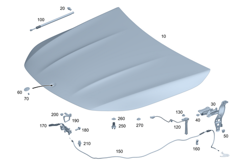 Engine Hood for 2024 Mercedes-Benz EQB 300 #0