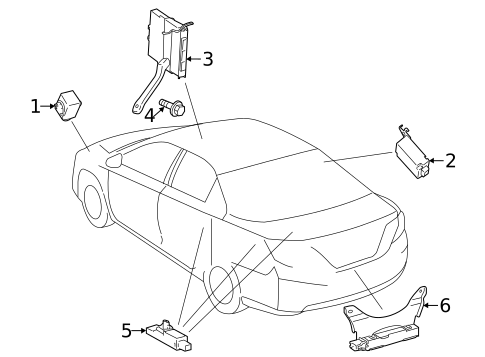 Keyless Entry Components for 2013 Toyota Camry #1