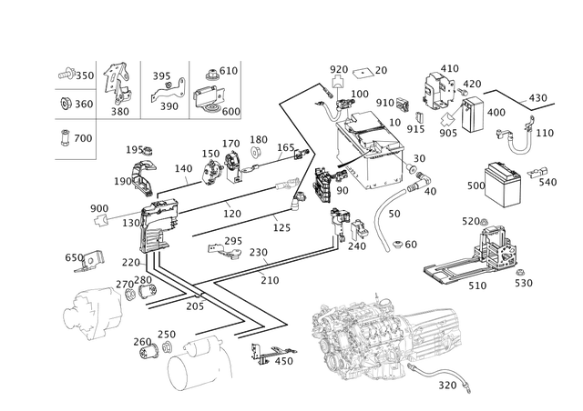 9052902 - Electrical Equipment and Instruments: Battery Sensor for Mercedes-Benz Image image
