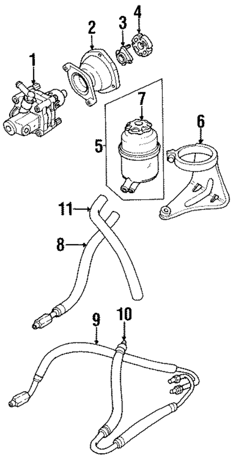 Pump & Hoses for 1997 Jaguar XJ6 #0