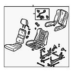 6811SL0A60ZA - Body: Seat Assembly for Acura Image
