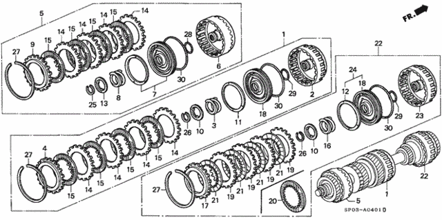 AT Clutch (2) for 1994 Acura Legend #0