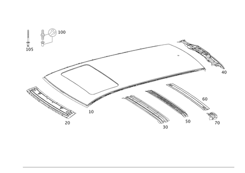 Roof for 2009 Mercedes-Benz E350 #0