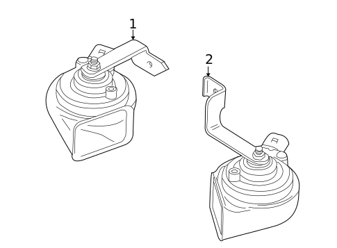 Horn for 2008 Audi S8 #0