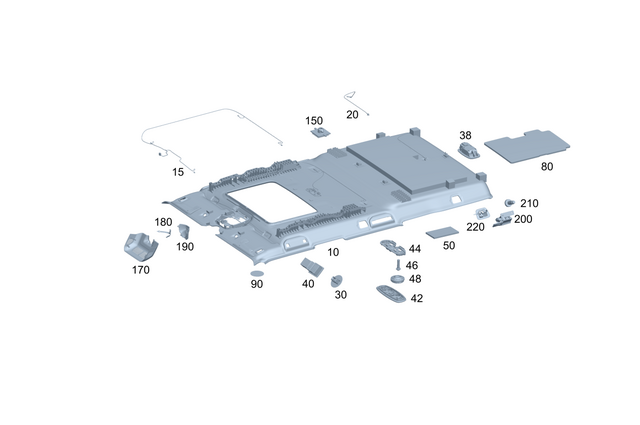 4656907300 - Interior Trim/Exterior Detachable Parts: Trim, Roof for Mercedes-Benz: G500, G550, G580, G63 AMG Image image