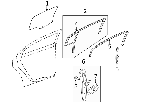 Rear Door for 2008 Saturn Aura #0