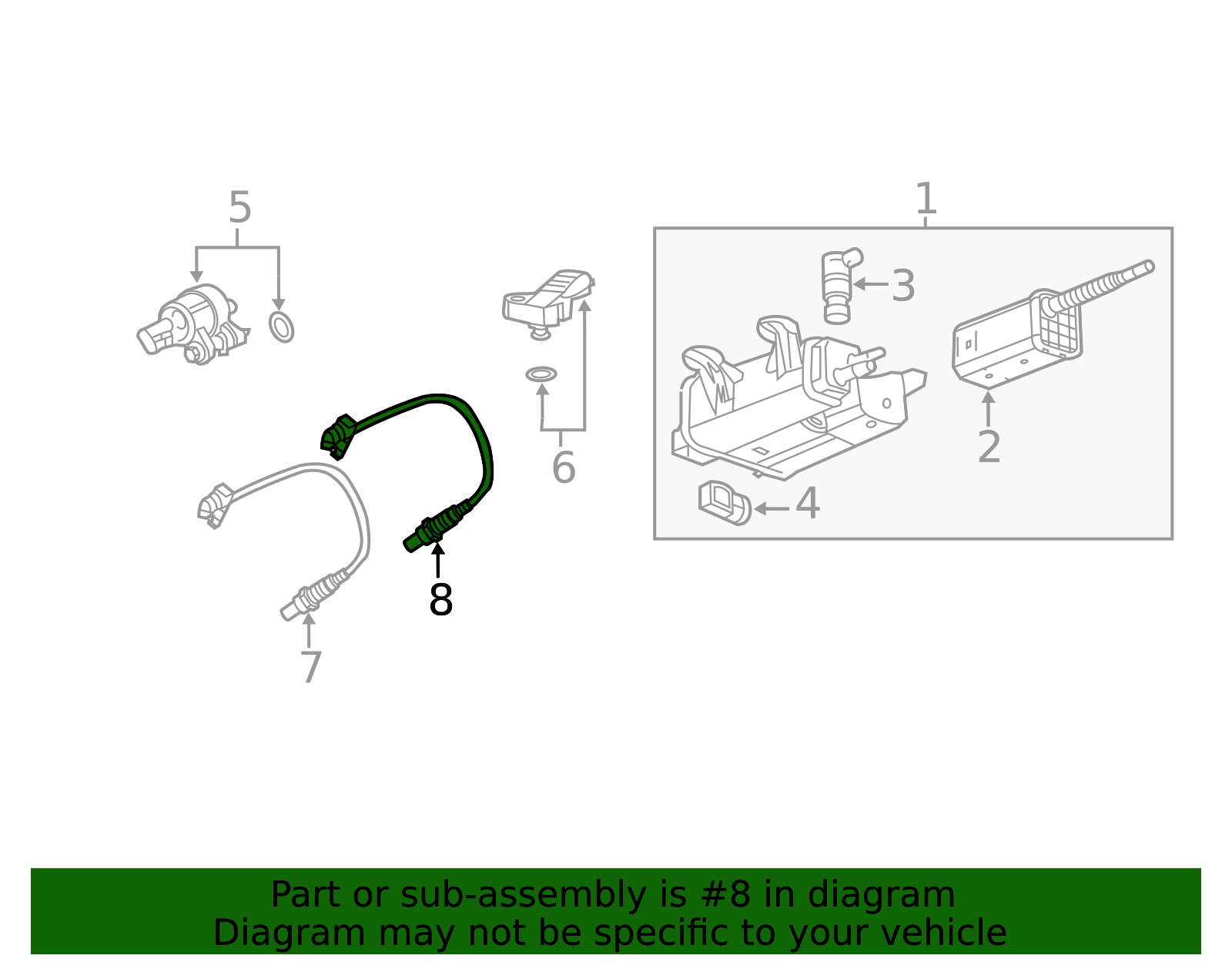 2010-2016 GM Heated Oxygen Sensor 12612430 | GM Part Solution