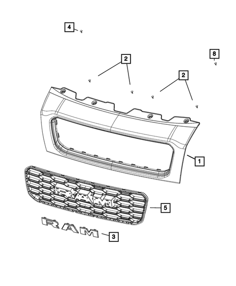 Grilles for 2022 Ram ProMaster 2500 #0