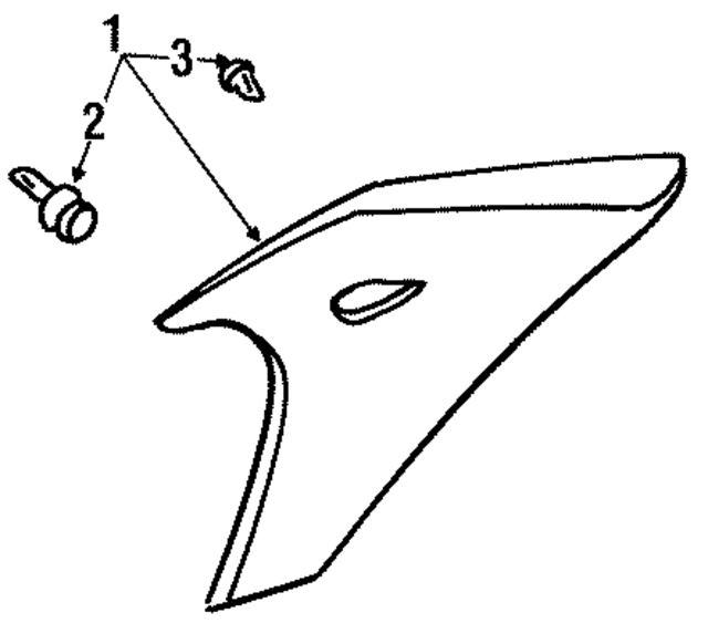155308101 - : Quarter Pillar Trim Clip for Nissan Image