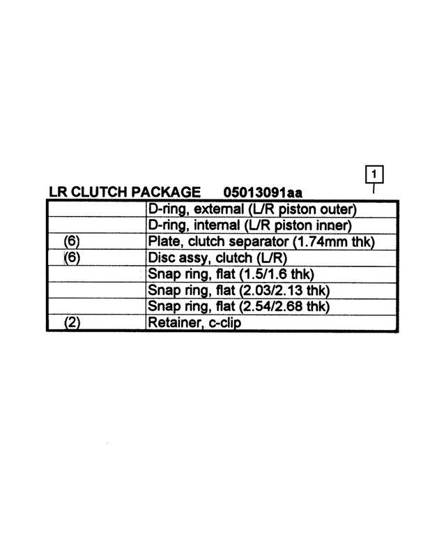 « 5073003AC – Automatic Transmission Multi-Speed : Transmission Autom. Ensemble D'embrayage pour Mopar Image »