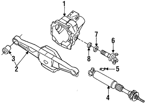 Axle & Differential for 1993 Dodge Viper #0