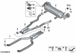 18309896666 - : Rear Muffler With Exhaust Flap for BMW Image