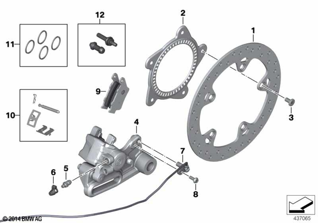 34217664102 - Brakes: Brake Disk -  for BMW-Motorrad Image