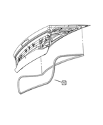 68223542AD - Doors, Door Mirrors and Related Parts: Decklid Weatherstrip for Dodge: Charger Image