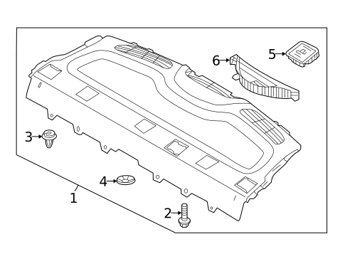 Interior Trim - Rear Body for 2022 Hyundai Accent #1