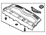 85610J0000TRY - Body: Pkg Tray Trim for Hyundai: Accent Image