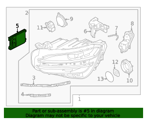 92158-G9500 - High-Quality Headlamp Bracket for 2022-2026 Genesis G70 ...