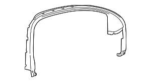 84072289 - : Part# 84072289 Passenger Side Front Door Window Garnish Molding for GMC: Acadia Image