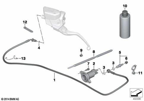 Clutch-Release Mechanism (Hydraulic) for 2015 BMW-Motorrad R nineT #0