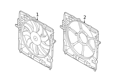 Cooling Fan for 2009 BMW 750Li #0