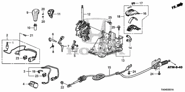 Select Lever (2) for 2009 Honda Accord #0