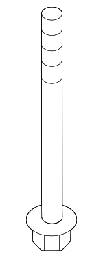 554483M000 - Suspension: Suspension Cross-member Mount Bolt for Genesis: G70, G80, G90 | Hyundai: Azera, Elantra, Elantra GT, Genesis, Genesis Coupe, Ioniq, Santa Fe Sport, Sonata, Tucson Image