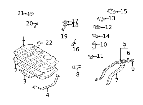 Hardware, Fasteners & Fittings for 2001 Hyundai Santa Fe #0