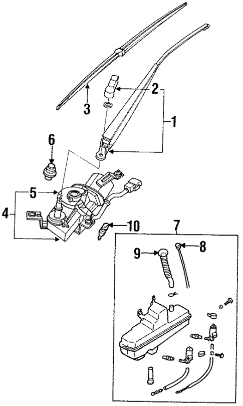Wiper Components for 1991 Nissan 300ZX #0