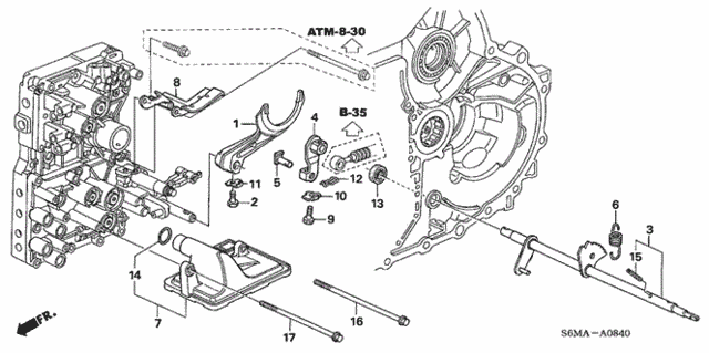 AT Shift Fork for 2006 Acura RSX #0